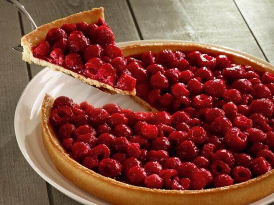 Tarte aux framboises