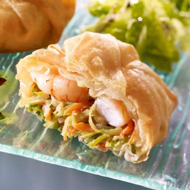 Aumonière Croustillante De Gambas