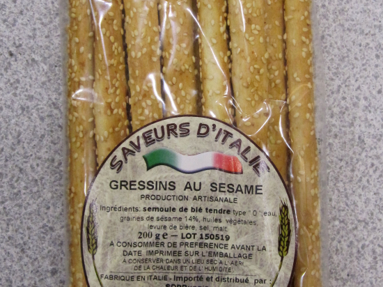 Gressins au Sésame