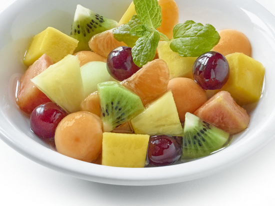 Salade de fruits enrobées 