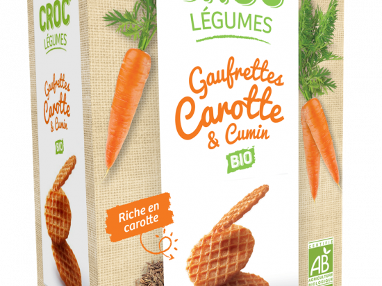 Gaufrettes BIO carottes et cumin