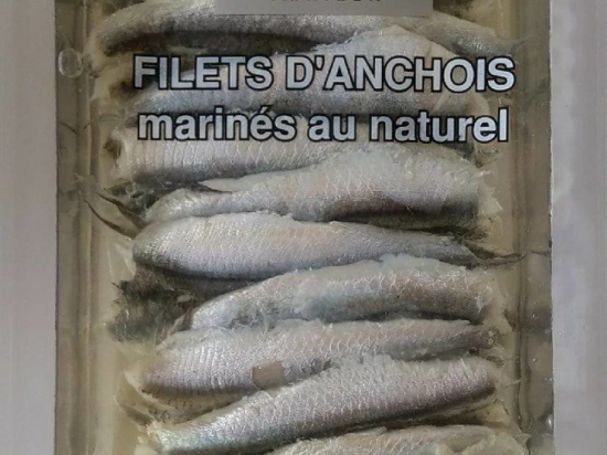 Filets d'anchois naturels