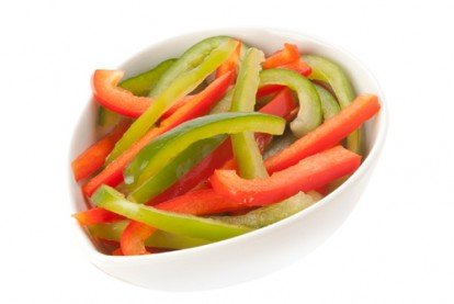 Poivrons rouges/verts en lanière - 1kg 