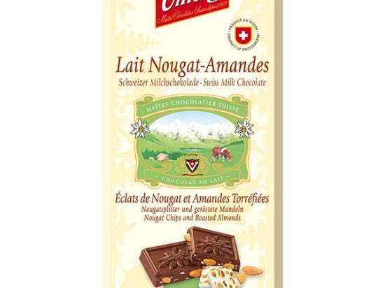 Chocolat Lait Nougat et Amandes - Villars 