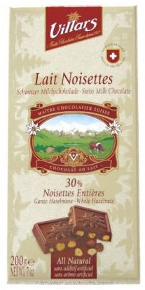 Chocolat au Lait Noisettes 30% - Villars