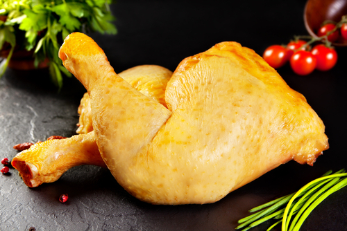 Cuisse de poulet fermier jaune