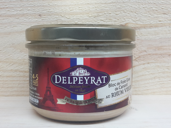 Foie Gras de Canard au Rhum Vieux Delpeyrat 180G
