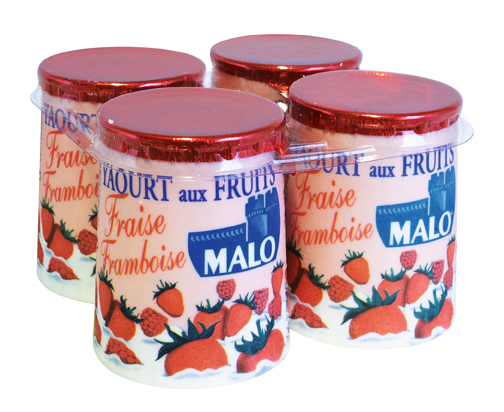 Yaourt aux Fruits Malo Fraise - Framboise