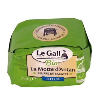 Beurre de baratte La Motte d'Antan doux BIO